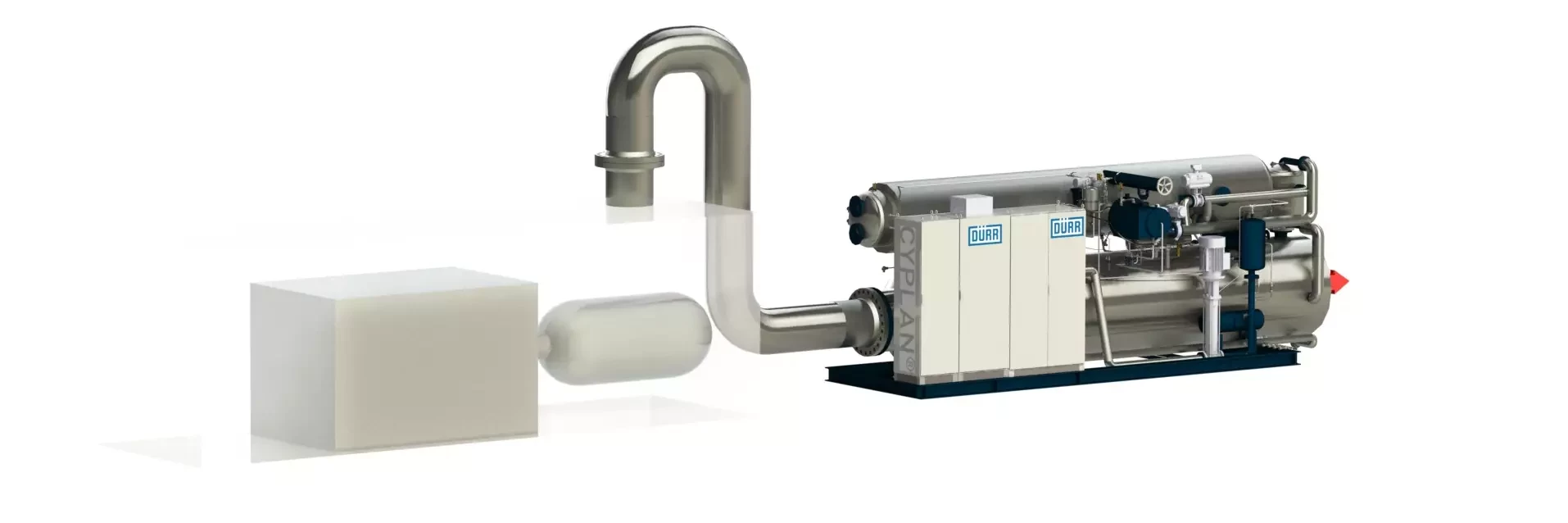 Combination of a decentralized power plant with a Dürr Cyplan® ORC