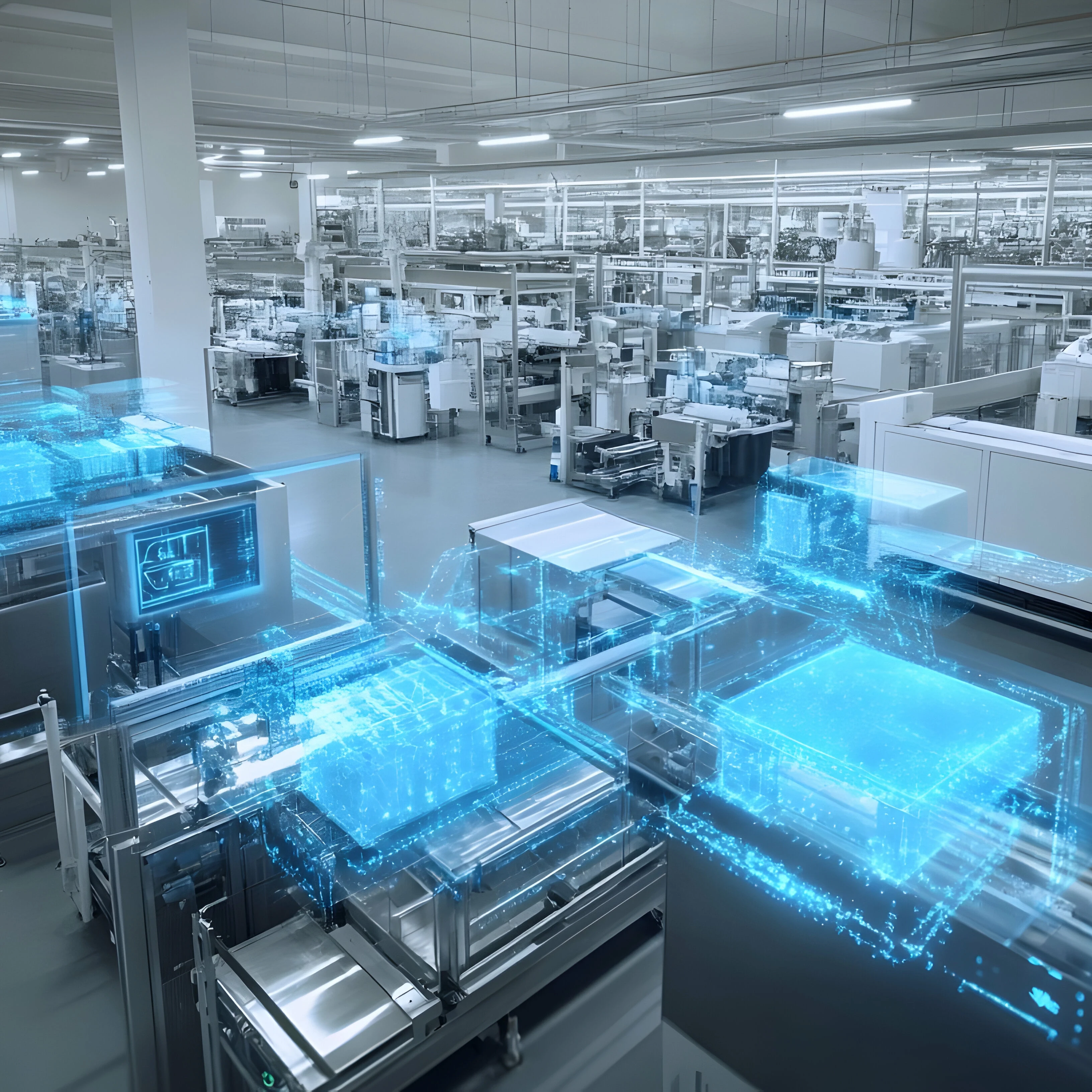 Smart Factory Automation Digital Twin Visualization of Production Line