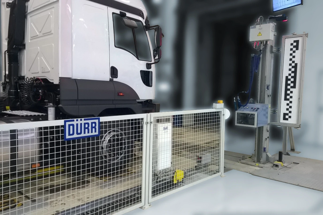 Dürr's headlamp aiming system for commercial vehicles