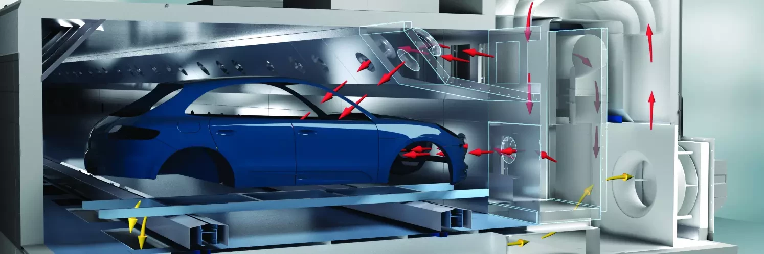 Innovative car body curing from the inside with EcoInCure by Dürr