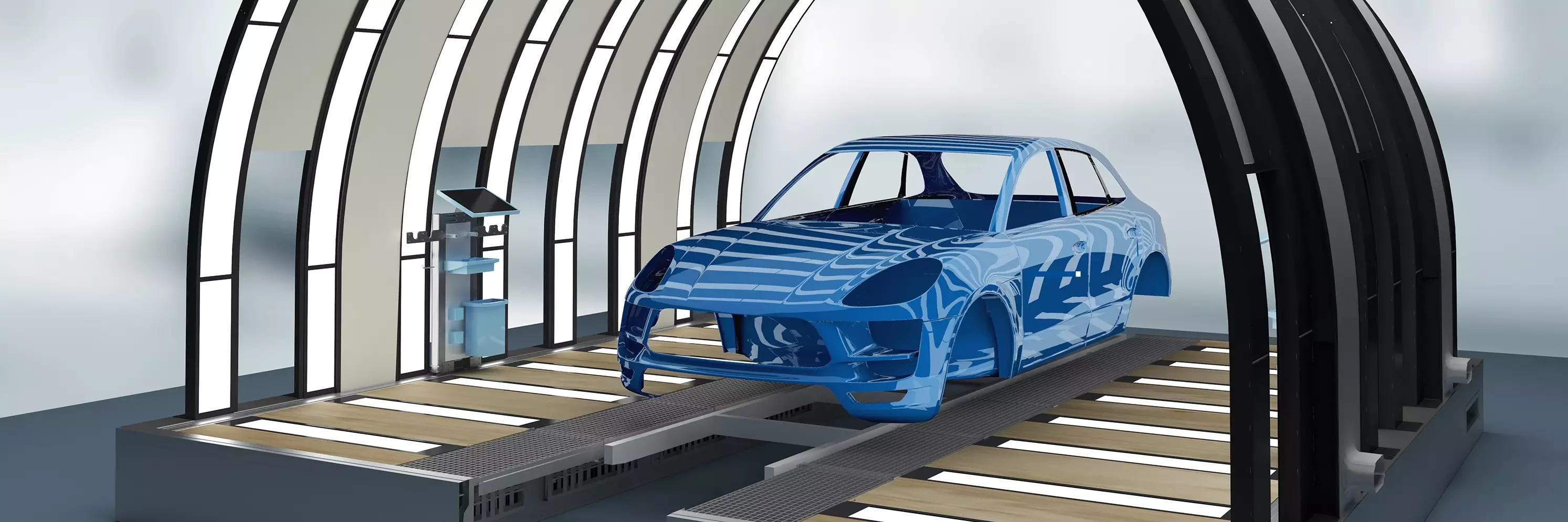 Best surface quality inspection with EcoReflect light tunnel by Dürr