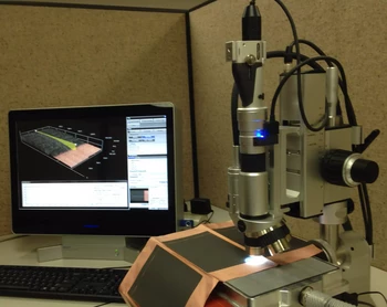 digital 3D microscope measures coated samples