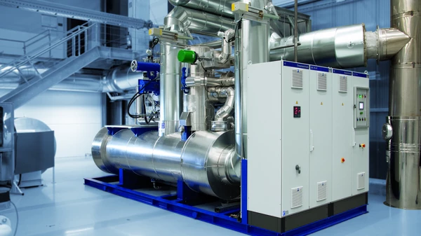 The 70 kW ORC plant in the Dürr Technology Center is operated with the waste heat produced by a thermal air purification plant for test and demonstration purposes. It can be viewed at Dürr in Bietigheim-Bissingen. 
