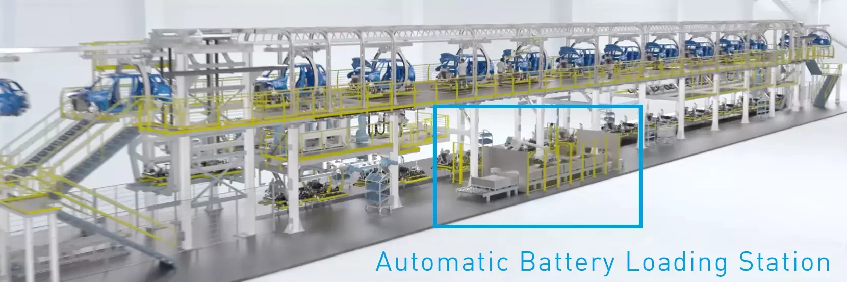 Automatische Batterieverladestation