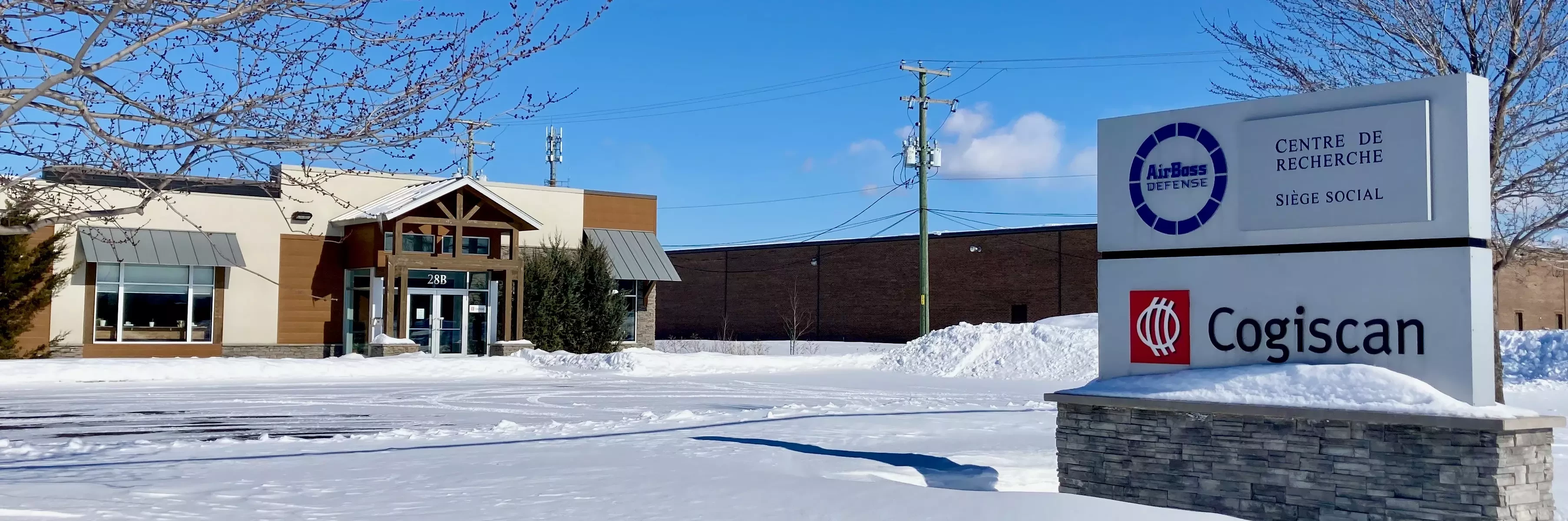 Cogiscan location in Canada covered with snow