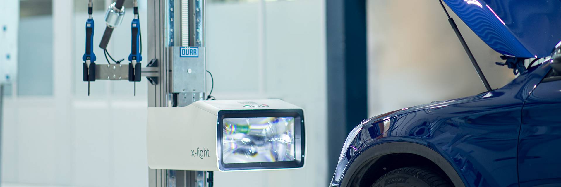 Headlamp alignment with highest precision Dürr