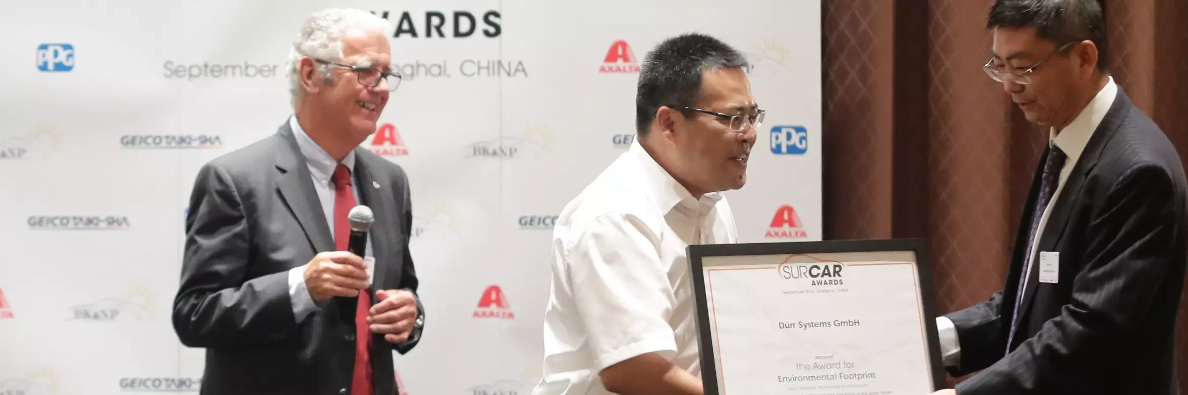 Dürr receives three SURCAR awards
