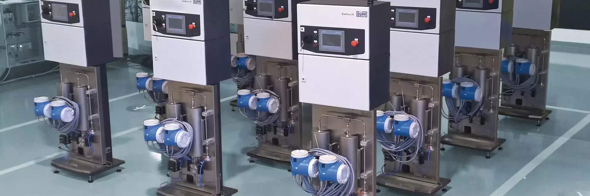 2k material dosing and application by Dürr