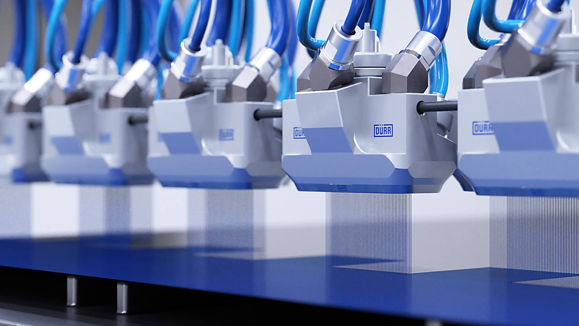 Oversprayfree painting in the test laboratory Dürr