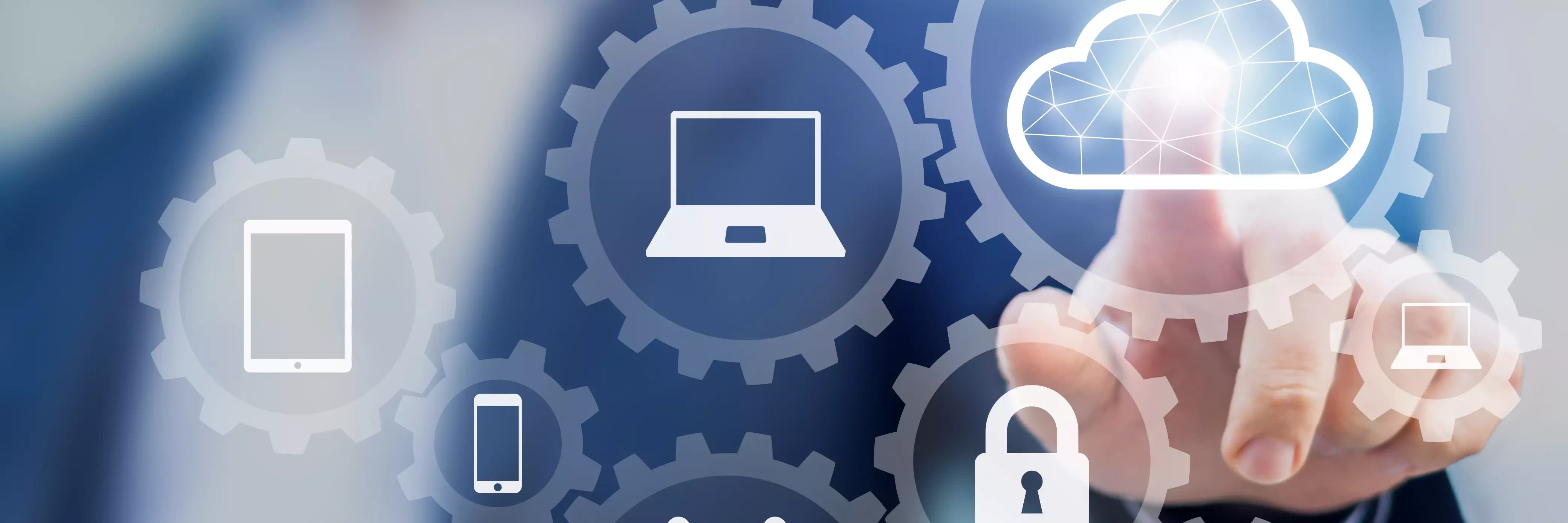 Cloud computing information technology concept, data processing and storage platform connected to internet network, specialist engineering system