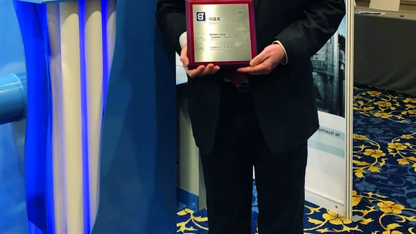 Harald Zysk with the Bluetech Award