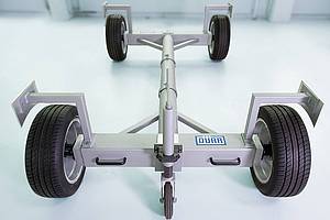 Rolling master for wheel aligner, passenger cars