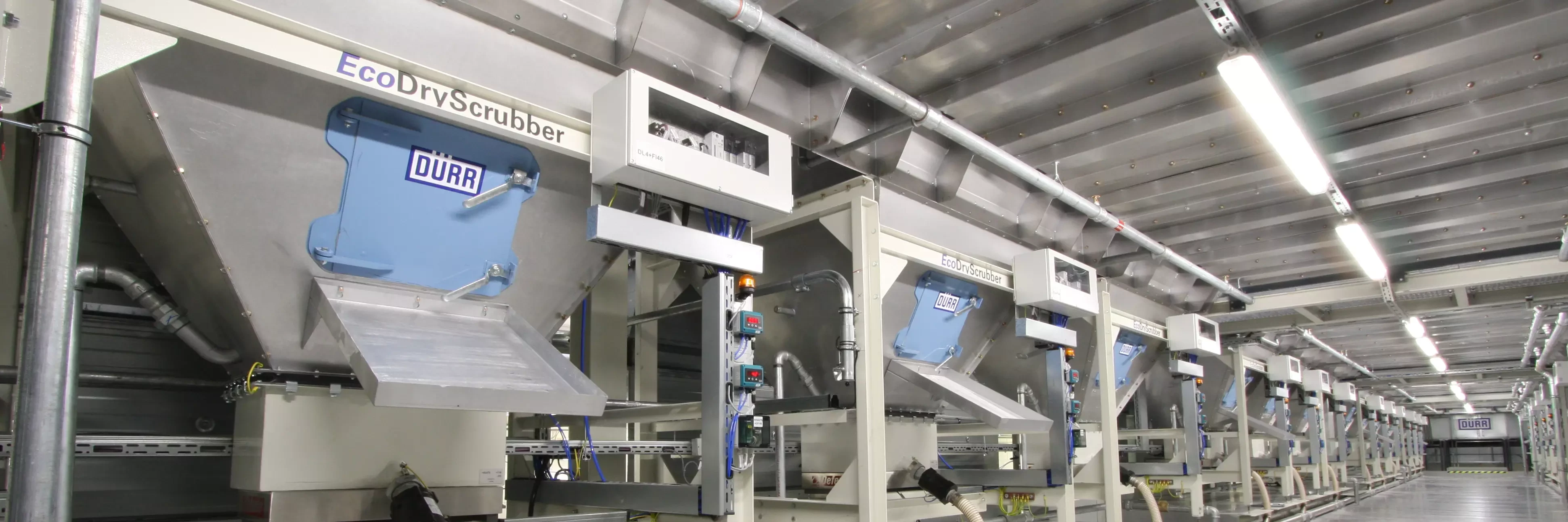 Overspray separation with EcoDryScrubber by Dürr