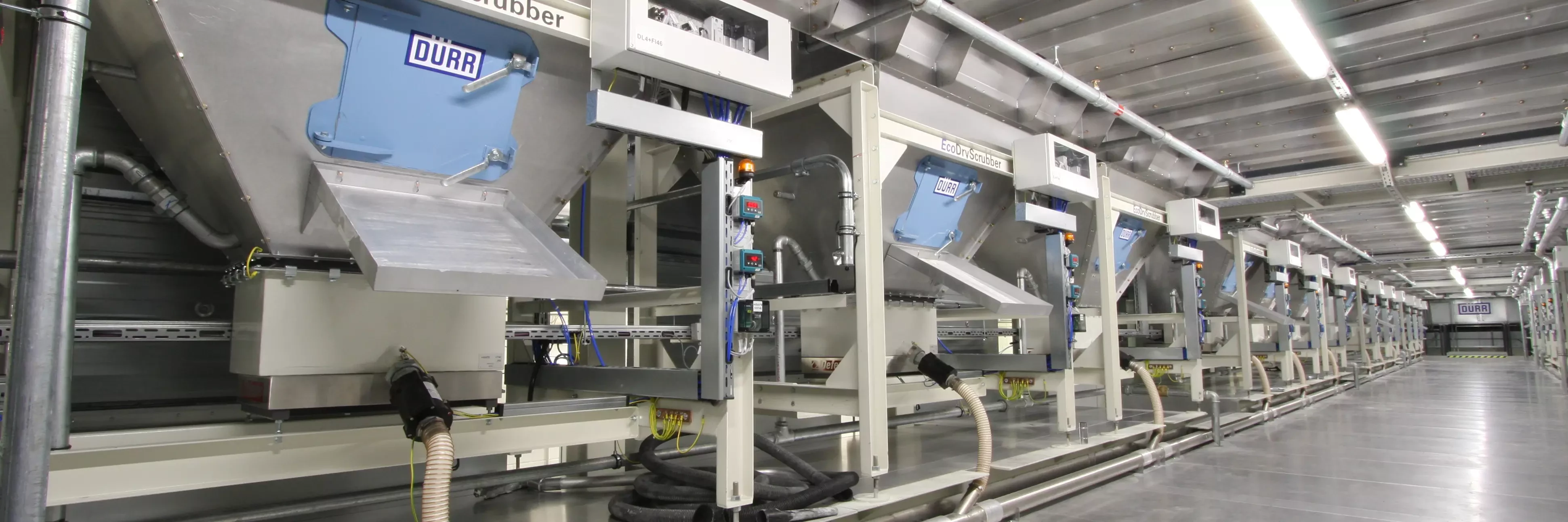 Overspray separation with EcoDryScrubber by Dürr