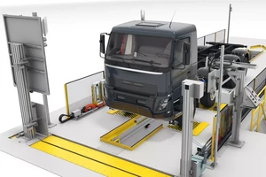 x-DASalign truck, driver assistance systems of commercial vehicles stand for absolute precision