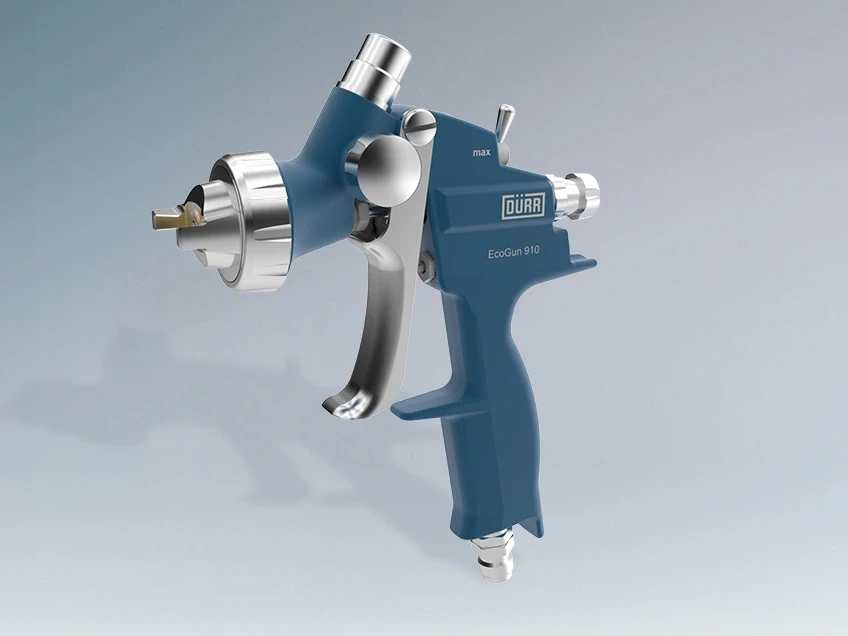 Manual air spray gun. There are lines of gravitiy feed and pressure feed spray guns.