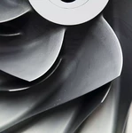 Close up Turbo-jet engine of the plane, Gas engine technology, T