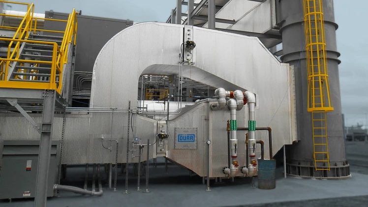 A heat recovery system on a RTO used in animal feed production