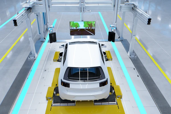 Vehicle-in-the-Loop test setup for ADAS