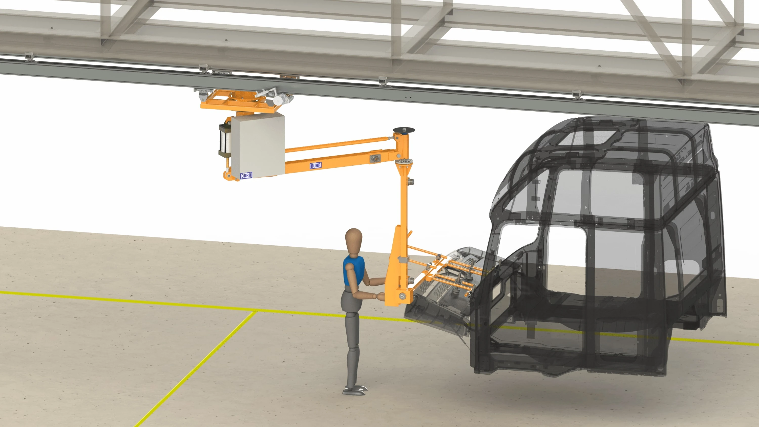 Industrial handlers for assembly line