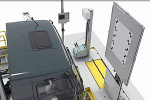 Wheel alignment for commercial vehicles by Dürr