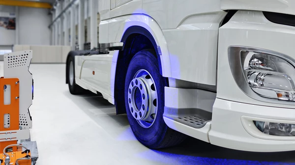 Wheel alignment for commercial vehicles by Dürr
