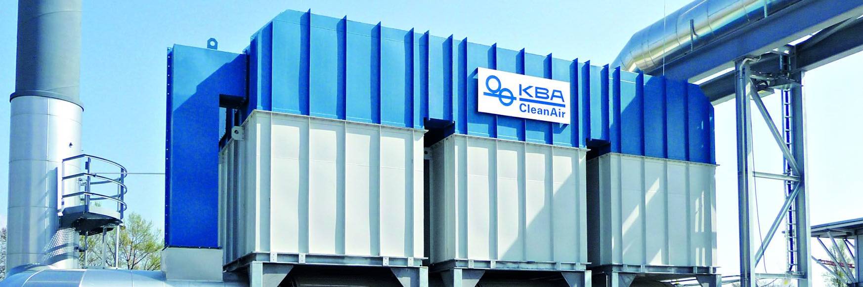 Exhaust air purification systems from KBA-CleanAir are used in the printing industry, dye and paint manufacturing, surface treatment, and the chemicals industry