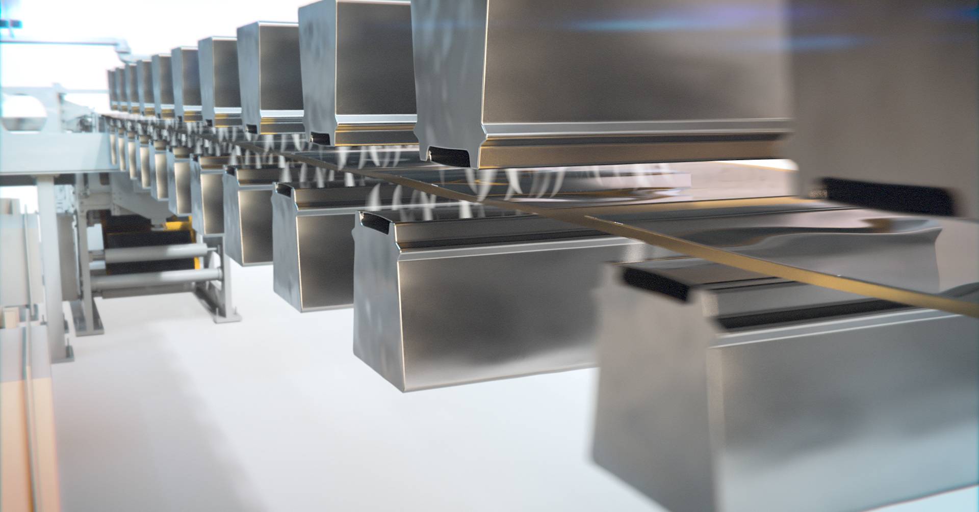 Simultaneous twosided electrode coating and drying Dürr