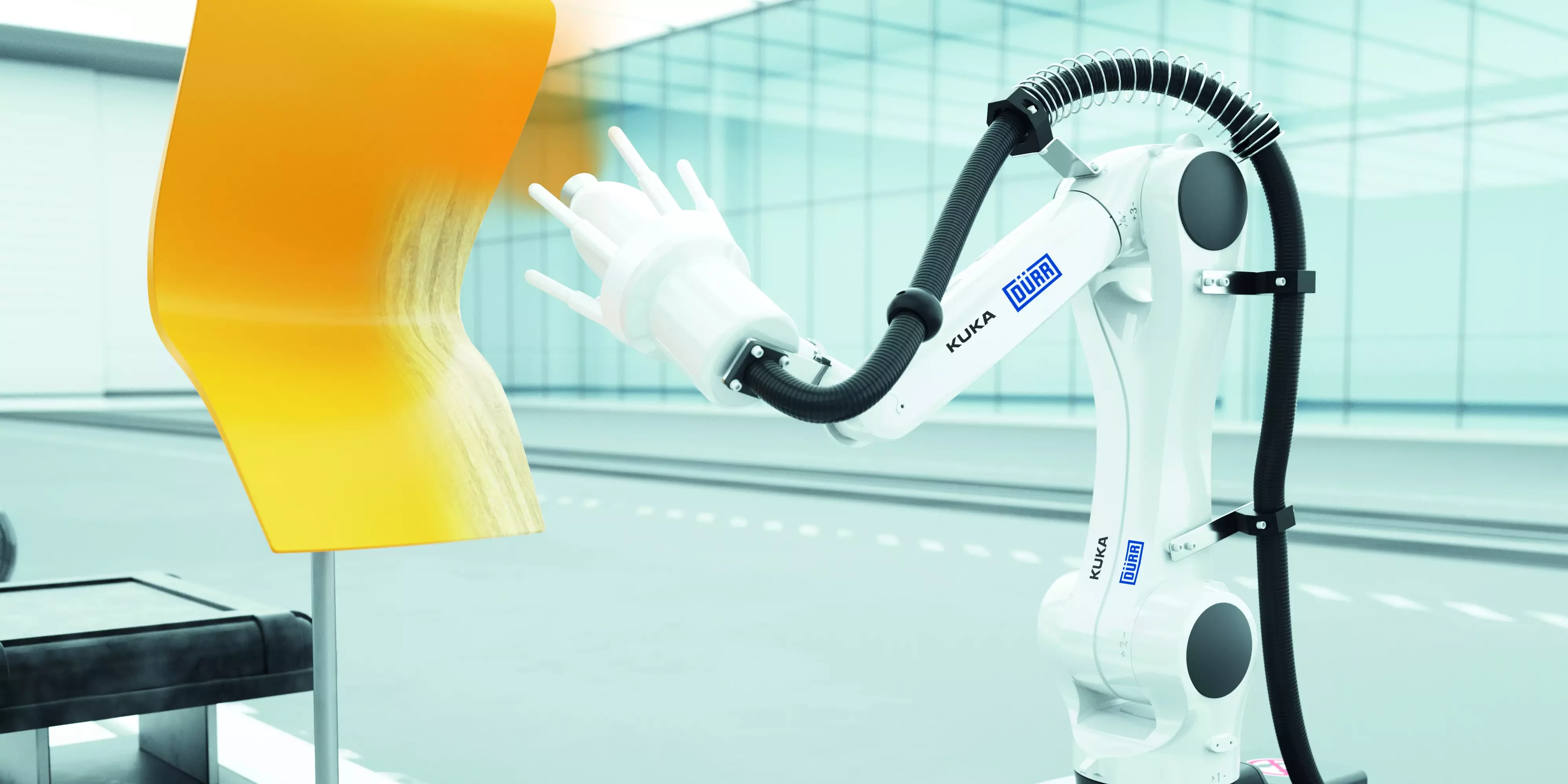 Paint robot ready2spray by Dürr is suitable for the general industry.