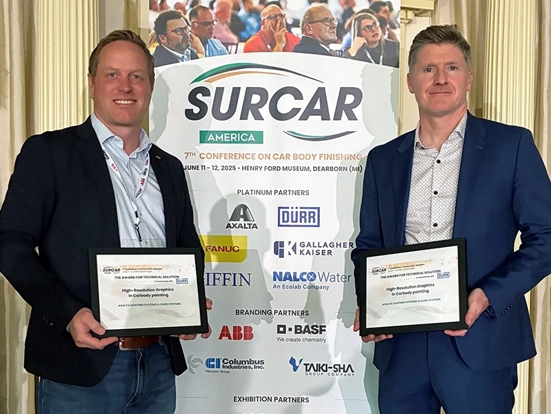 Dürr Award of Technical Solution 2025 at SURCA America 2025