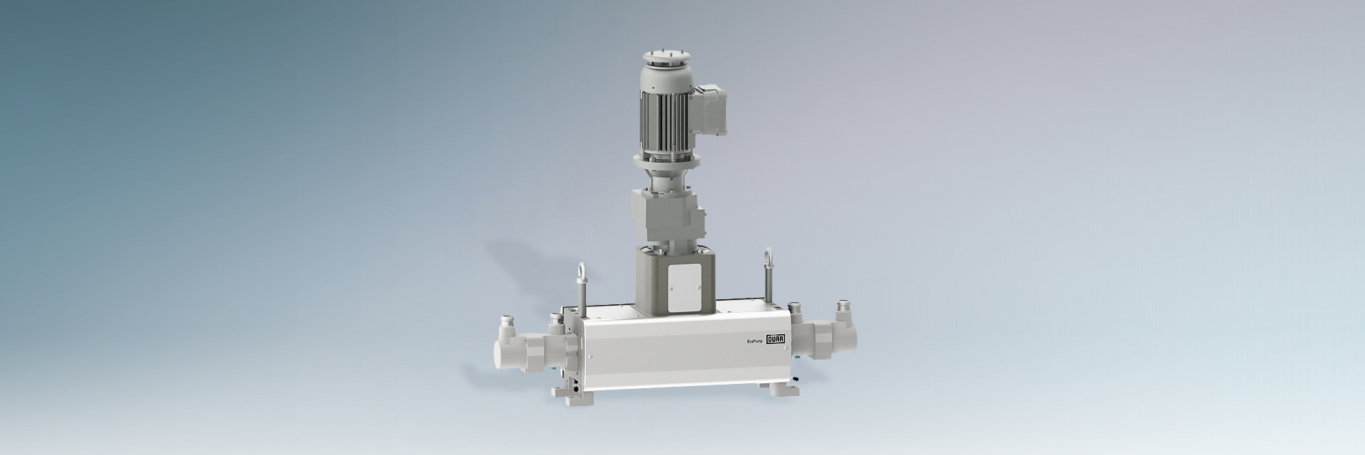 Electrical operated horizontal piston pump.